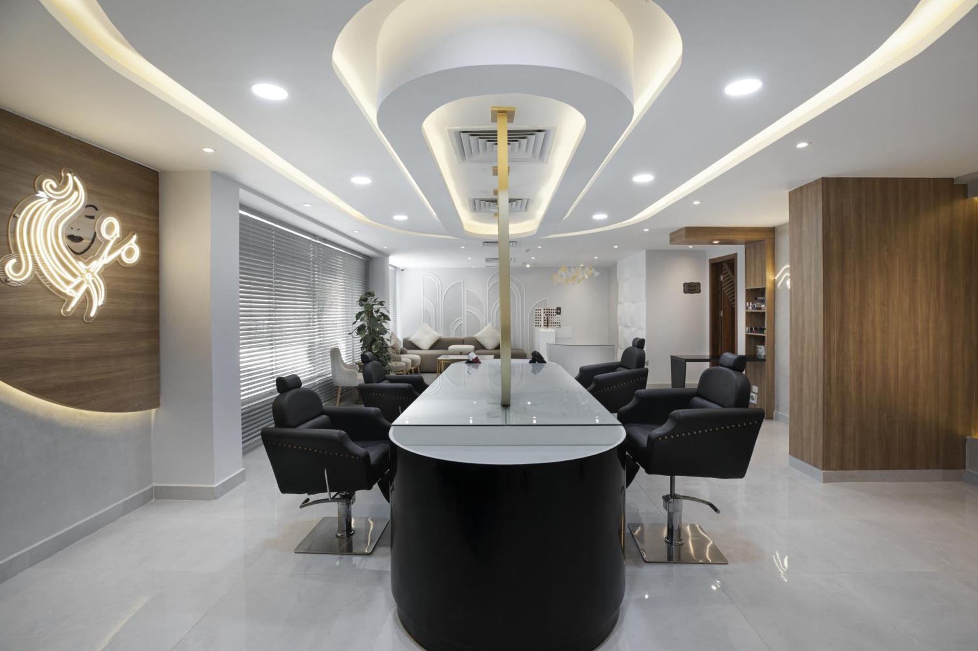 The V Luxury Resort Sahl Hasheesh Hurghada Esterno foto The interior of a salon in India